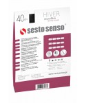 Sesto Senso Hiver 40 DEN Punčochové kalhoty bordové