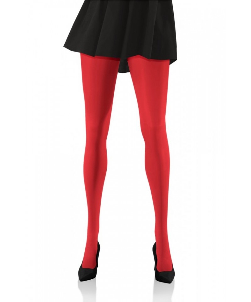 Sesto Senso Hiver 40 DEN Punčochové kalhoty červené, XL, červená
