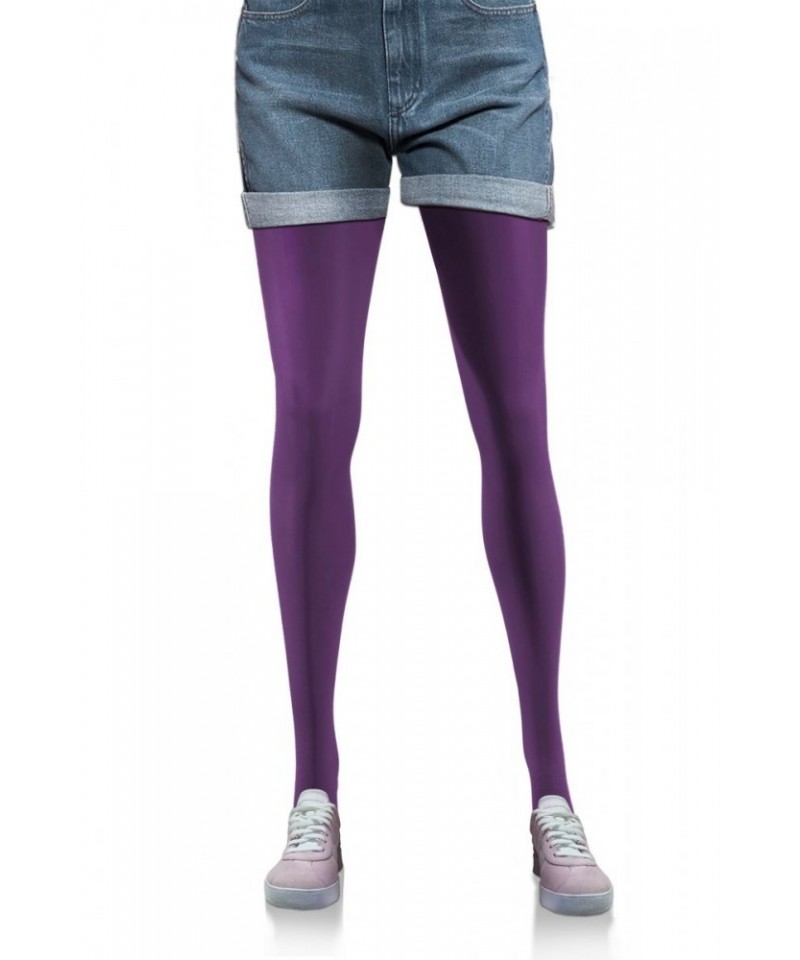 Sesto Senso Hiver 40 DEN Punčochové kalhoty fialové, 3, fialová