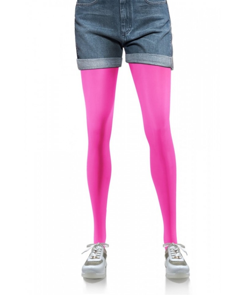Sesto Senso Hiver 40 DEN Punčochové kalhoty pink neon, XL, Neon Pink (neonowy róż)