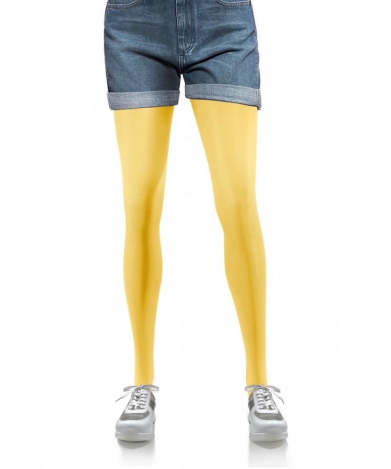 Sesto Senso Hiver 40 DEN Punčochové kalhoty žluté, XL, žlutá