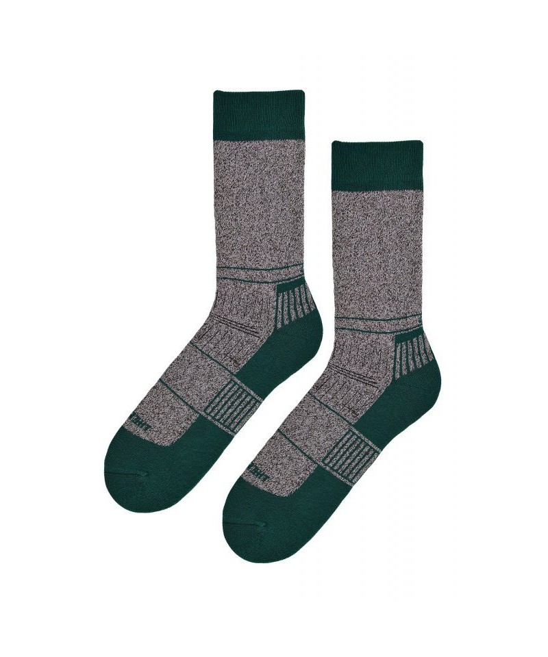Noviti vlněné SW 005 M 02 zelený melanž Pánské ponožky, 43/46, šedá