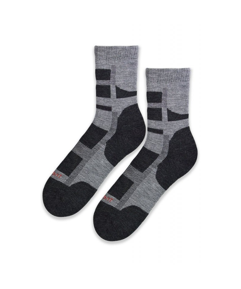 Noviti vlněné SW 003 M 02 šedé Pánské ponožky, 43/46, šedá