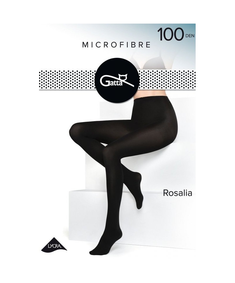 Gatta Rosalia microfibre 100 den nero plus Punčochové kalhoty, 5, Nero