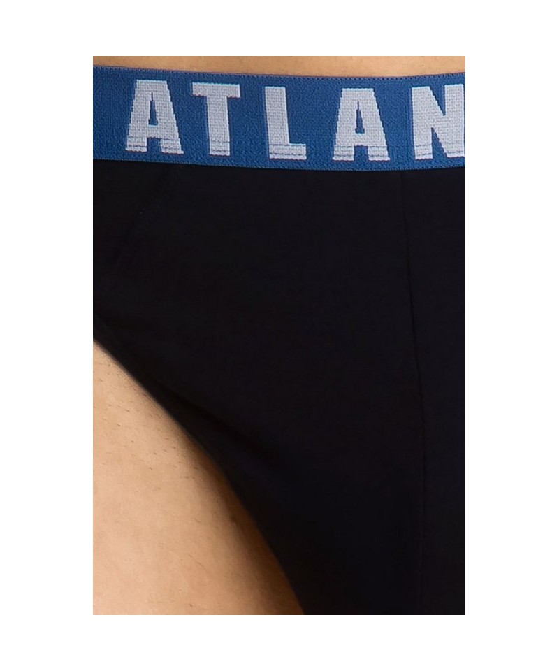 Atlantic 094 3-pak gran/grat/gral Pánské slipy, M, modrá