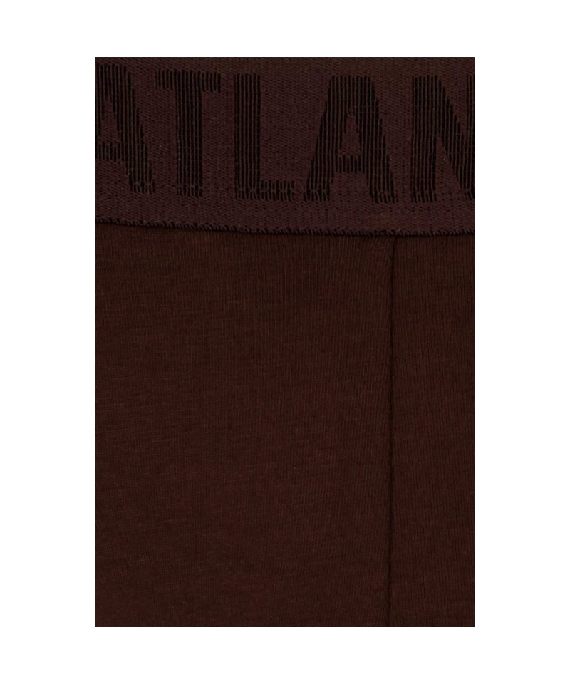 Atlantic 1571/1 čokoládové otevřené Pánské slipy jockstrap, L, čokoládová