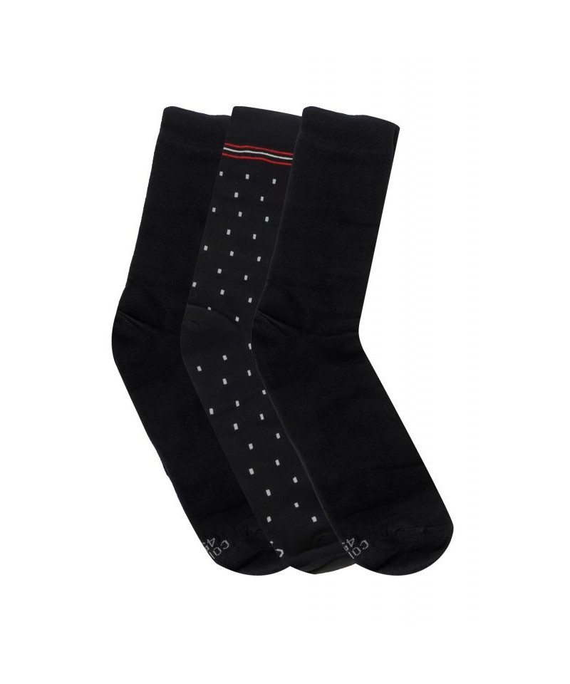 Cornette Premium 3-pak černé Oblekové ponožky, 42/44, černá