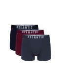 Atlantic 011/01 3-pak gra/cab/grf Pánské boxerky