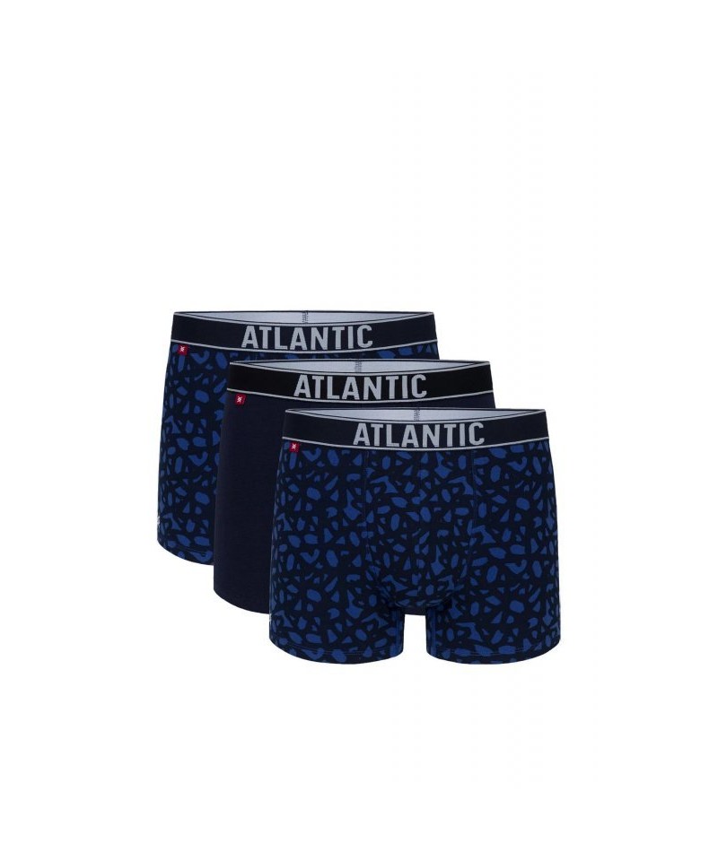 Atlantic 173 3-pak nie/gra/nie Pánské boxerky, L, Mix