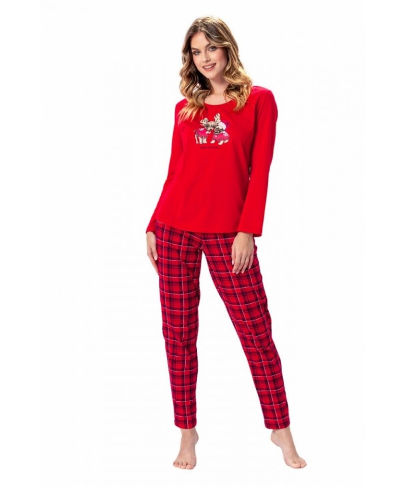 M-Max Alina 1388 Dámské pyžamo, XL, červená