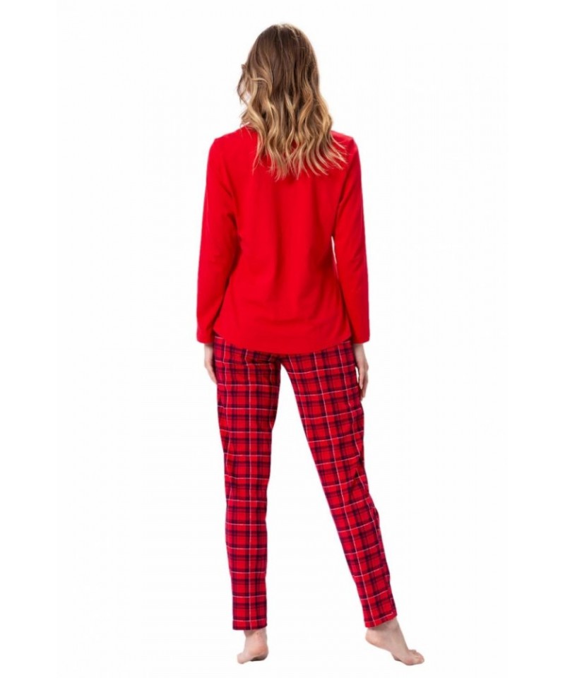 M-Max Alina 1388 Dámské pyžamo, L, červená