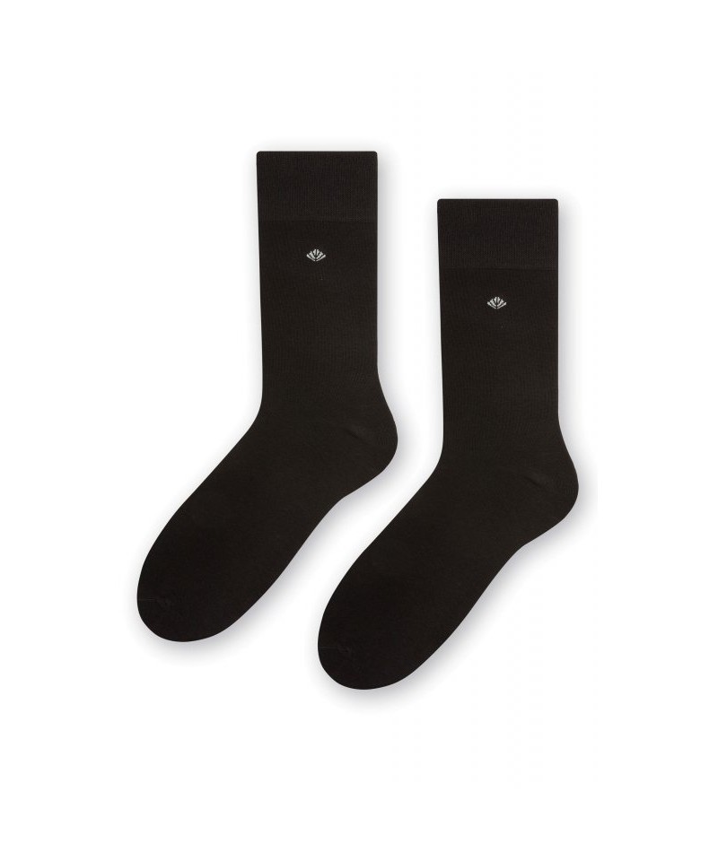 Steven 056 099 černé Pánské oblékové ponožky, 45/47, černá