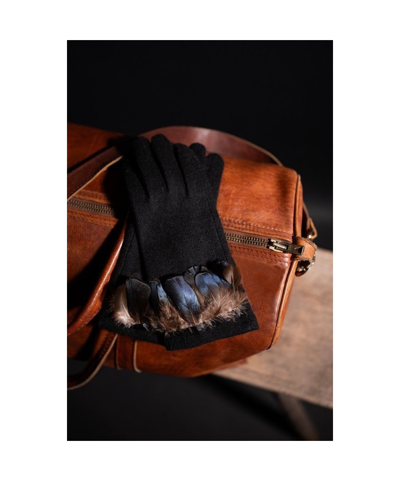 Art of Polo 22912 Vernon Dámské rukavice, 24 cm, černá