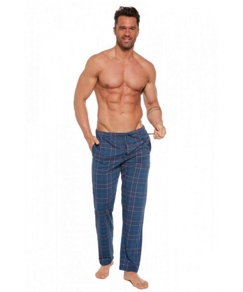 Cornette 691/45 3XL-5XL Pánské pyžamové kalhoty, 5XL, jeans