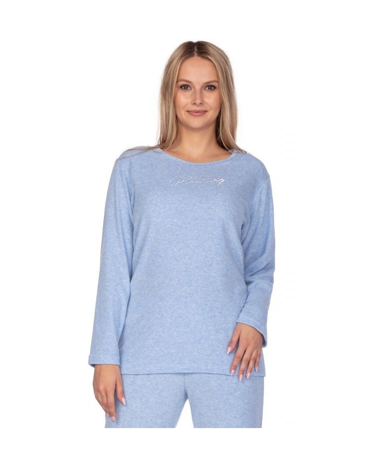 Regina 643 modré plus Dámské pyžamo, 2XL, modrá