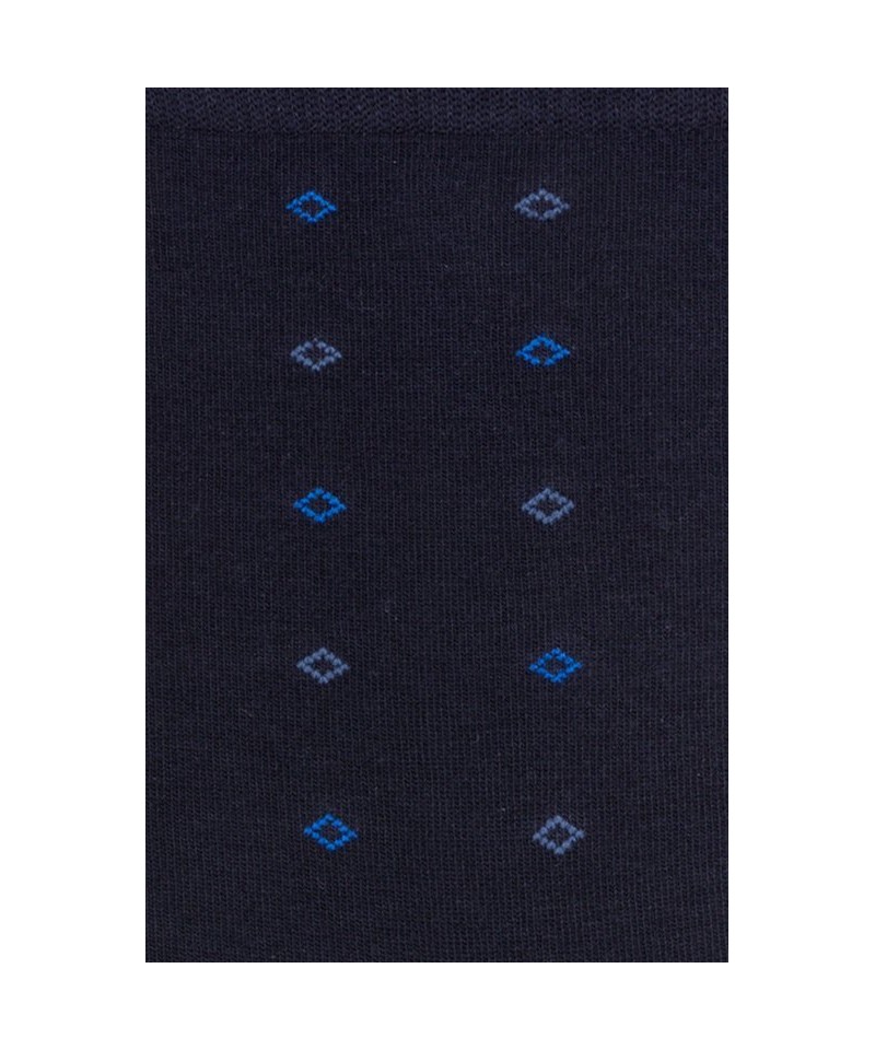 Steven 056 222 vzor tmavě modré Pánské oblekové ponožky, 39/41, modrá