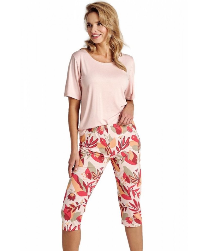 Taro Lily 3116 viskoza W24 Dámské pyžamo, XL, růžová světlý
