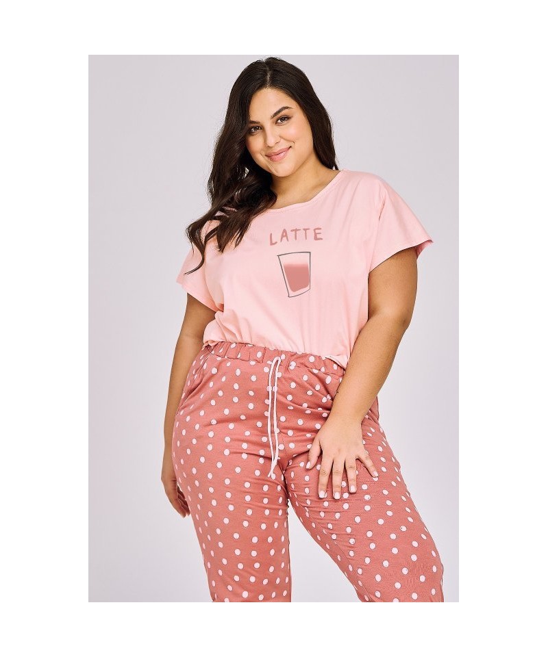 Taro Franki 3158 2XL-XL L24 Dámské pyžamo, XXL, růžová světlý