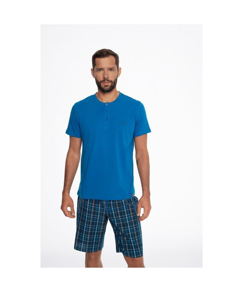 Henderson Premium 41294 Ethos Pánské pyžamo, M, blue