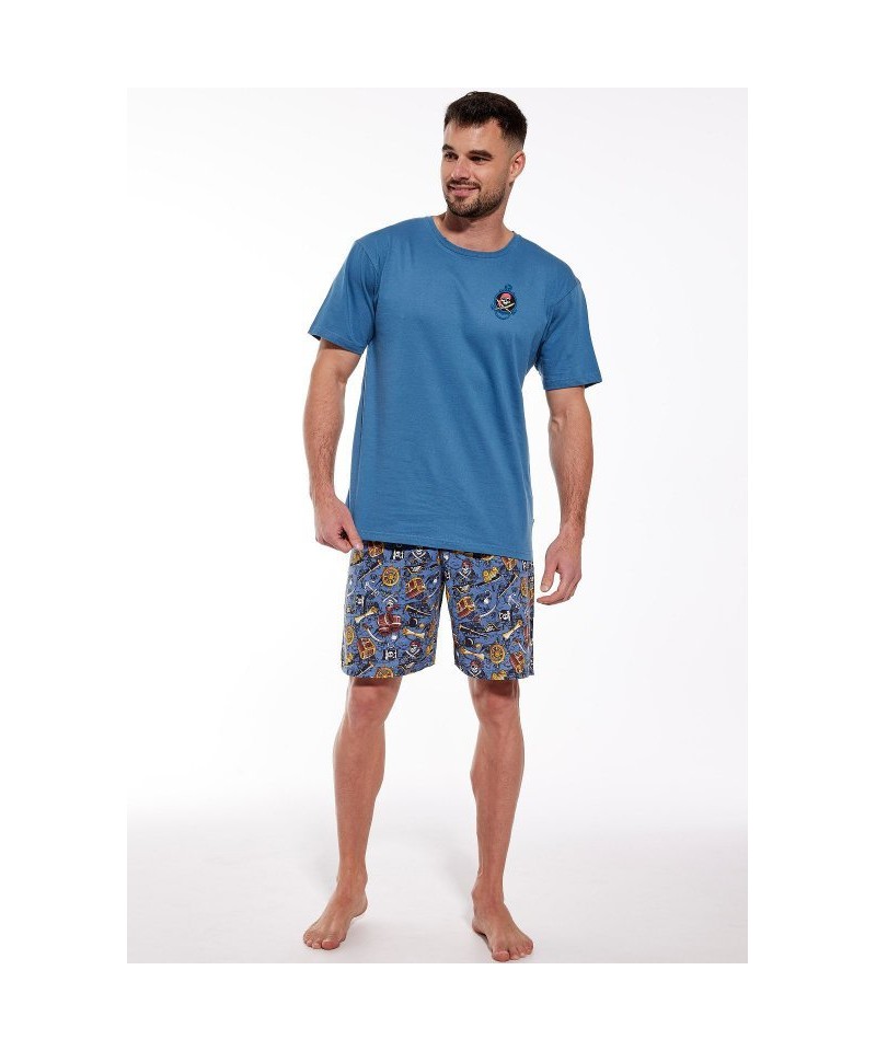 Cornette 326/156 Pirates Pánské pyžamo, L, modrá