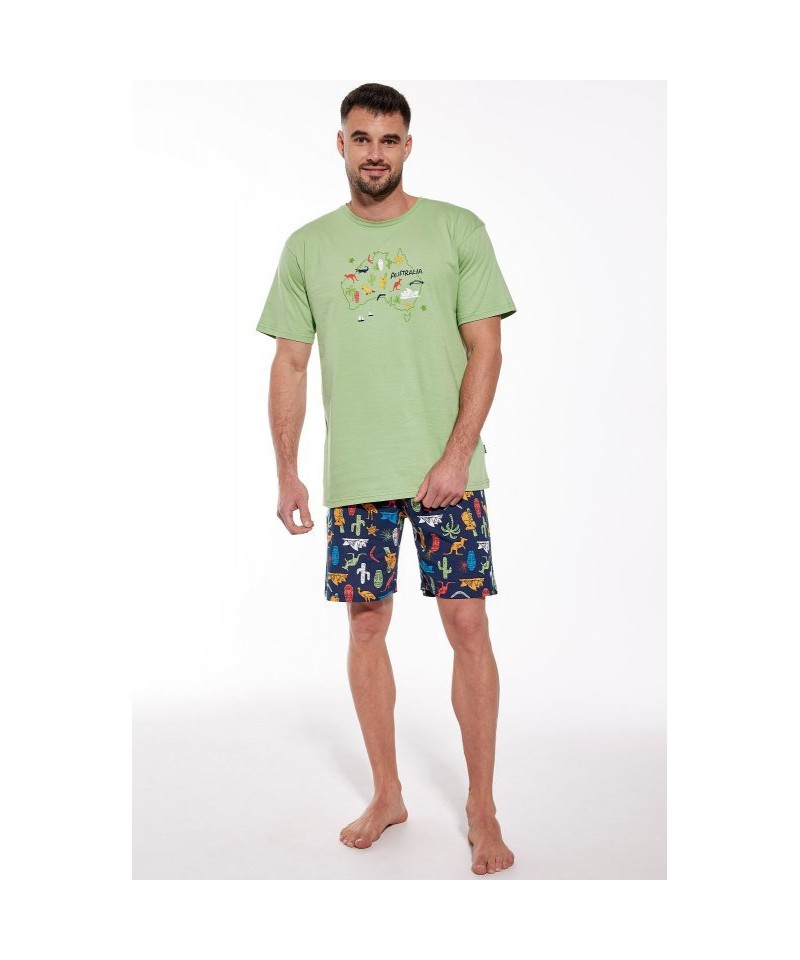 Cornette 326/157 Australia Pánské pyžamo, XXL, zelená