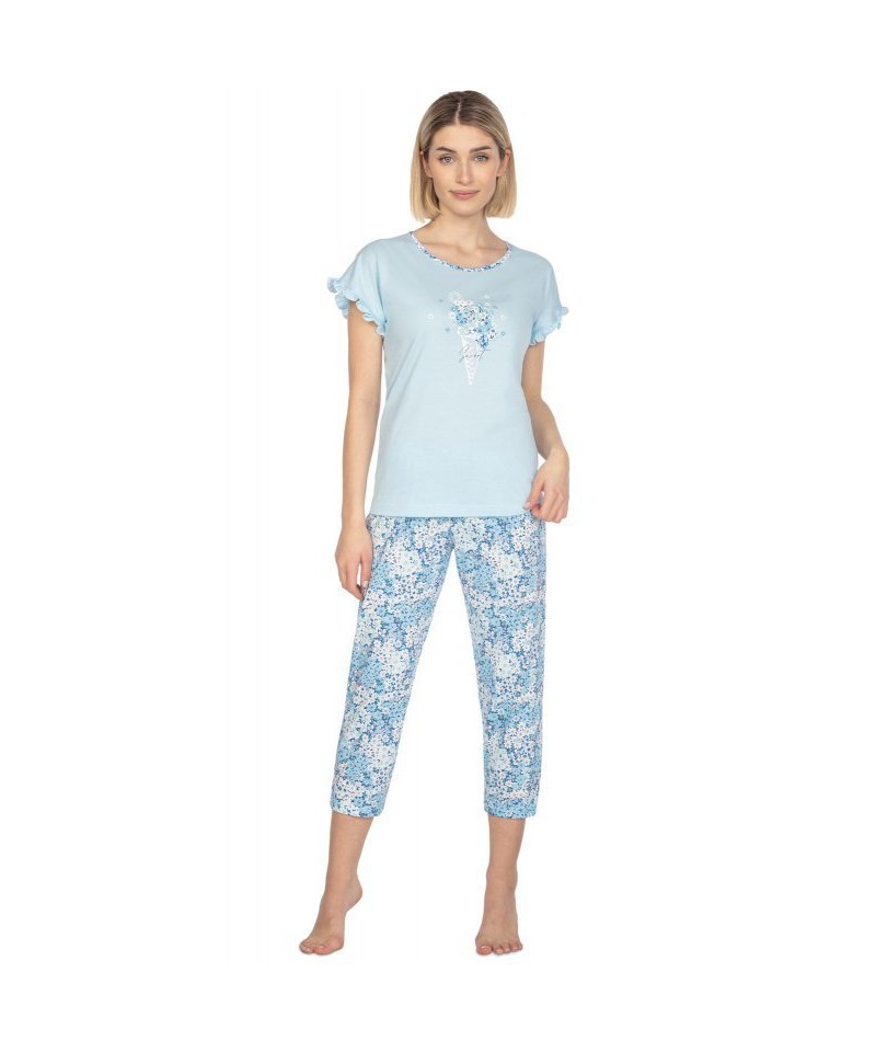 Regina 666 L24 Dámské pyžamo, XL, modrá