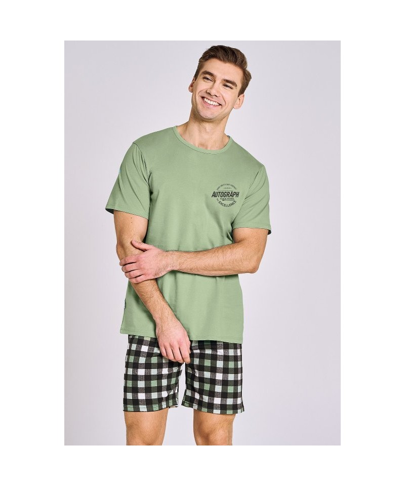 Taro Carter 3179 L24 Pánské pyžamo, XL, olivková