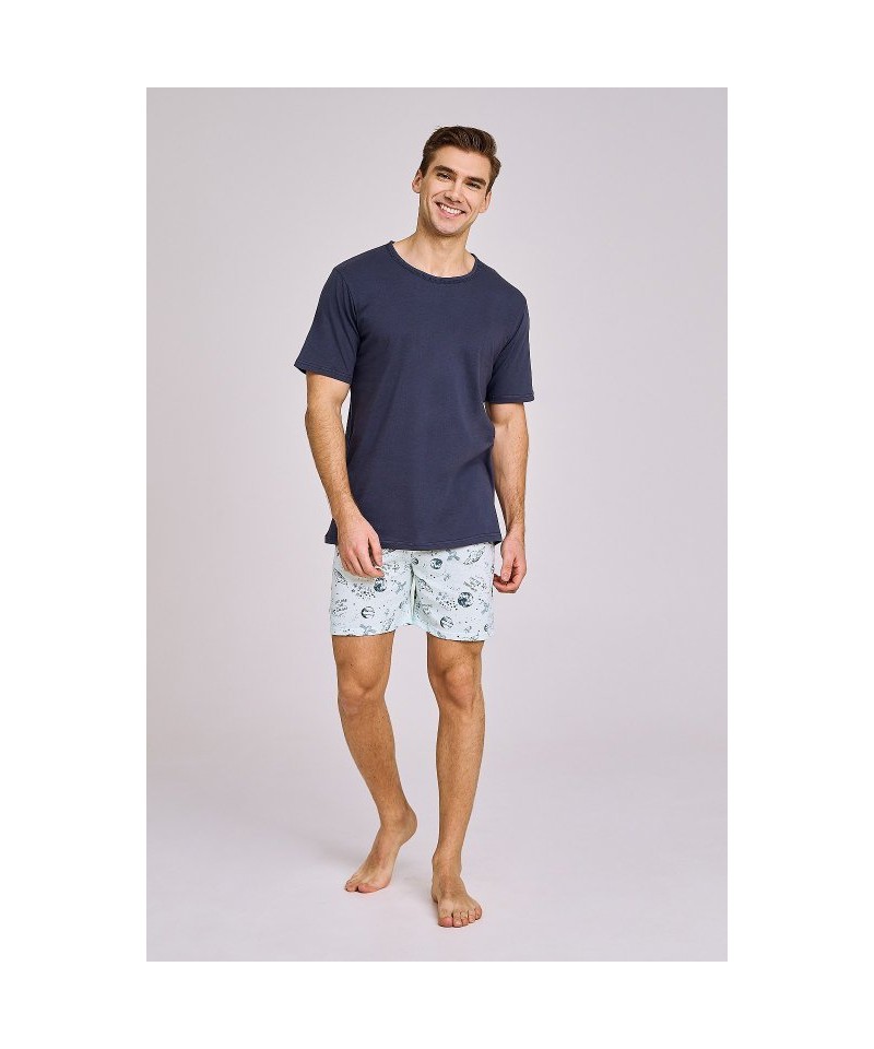 Taro Aaron 3193 L24 Pánské pyžamo, XL, modrá
