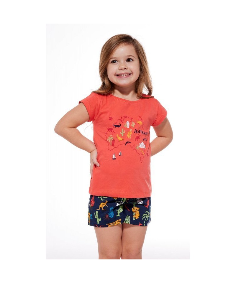 Cornette Kids Girl 787/104 Australia 98-128 Dívčí pyžamo, 98-104, coral