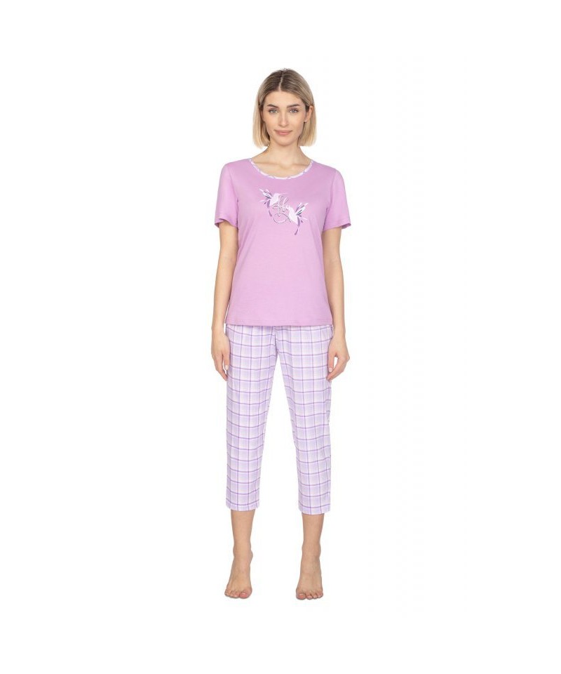 Regina 659 fialové plus Dámské pyžamo, 2XL, fialová