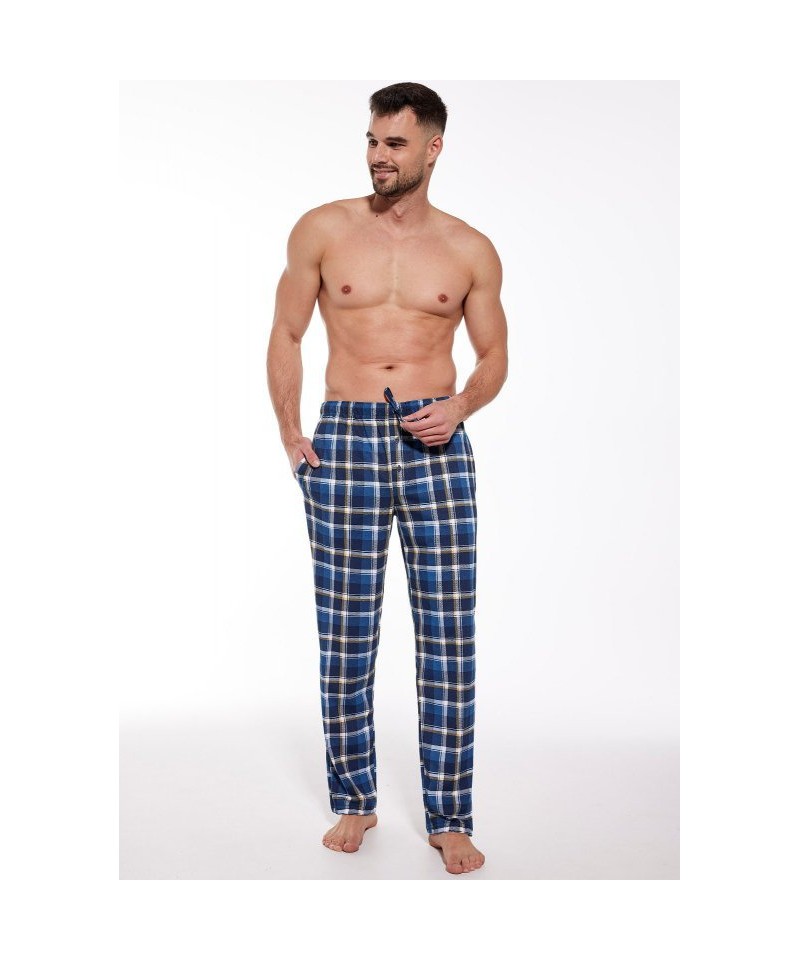 Cornette 691/48 267602 3XL-5XL Pánské pyžamové kalhoty, 5XL, modrá