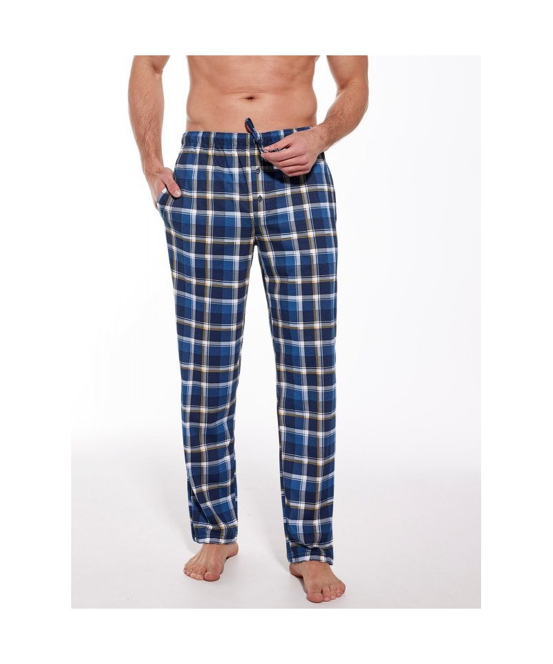 Cornette 691/48 267602 3XL-5XL Pánské pyžamové kalhoty, 3XL, modrá