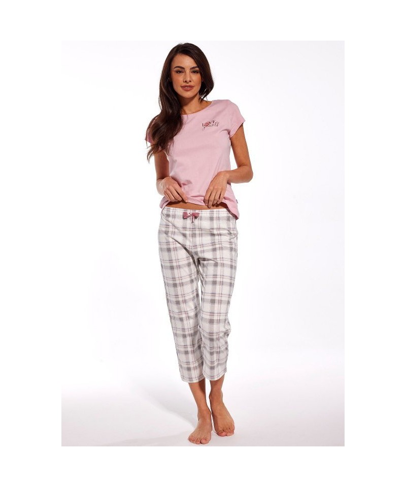 Cornette 466/284 Sugar 3-dílné Dámské pyžamo, XL, růžová