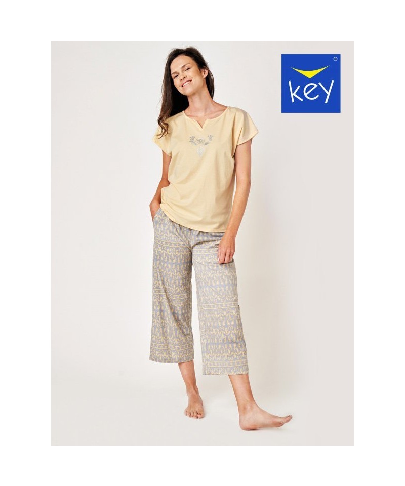Key LNS 794 A24 Dámské pyžamo, L, žlutá