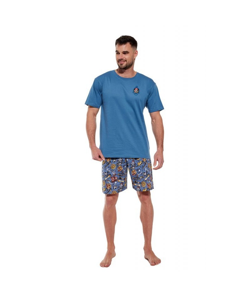 Cornette Pirates2 326/156 Pánské pyžamo, XL, modrá