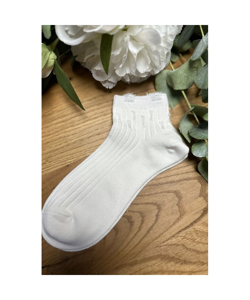 Magnetis Szarpane Dámské ponožky, 36-40, bílá
