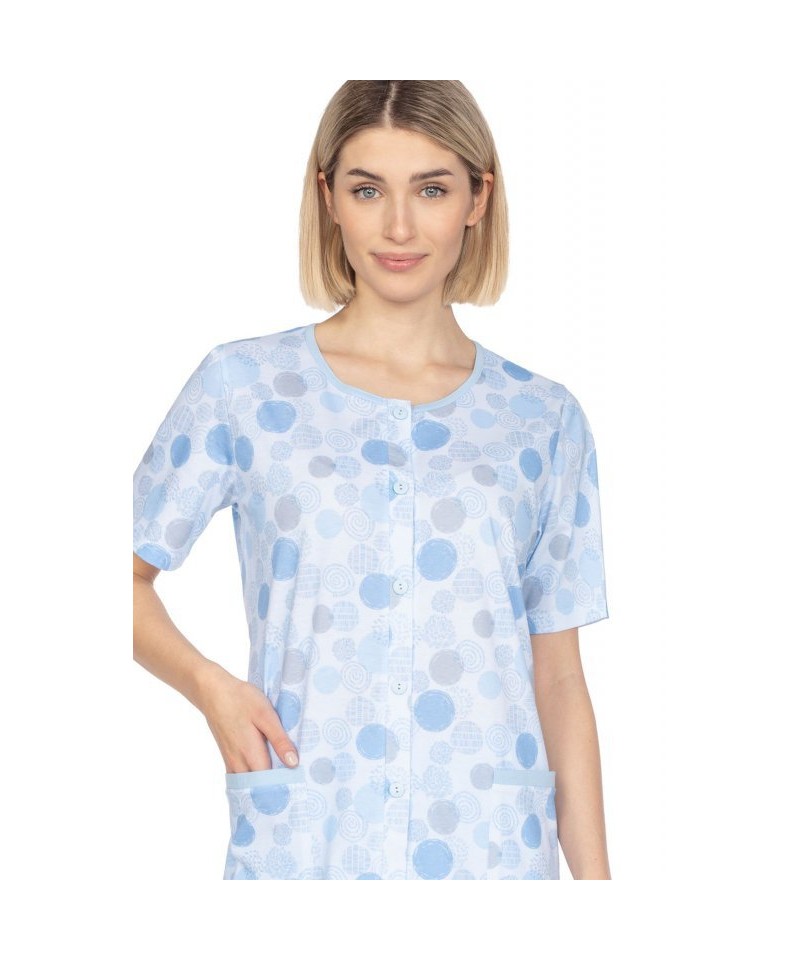 Regina 657 modré Dámské pyžamo, XL, modrá