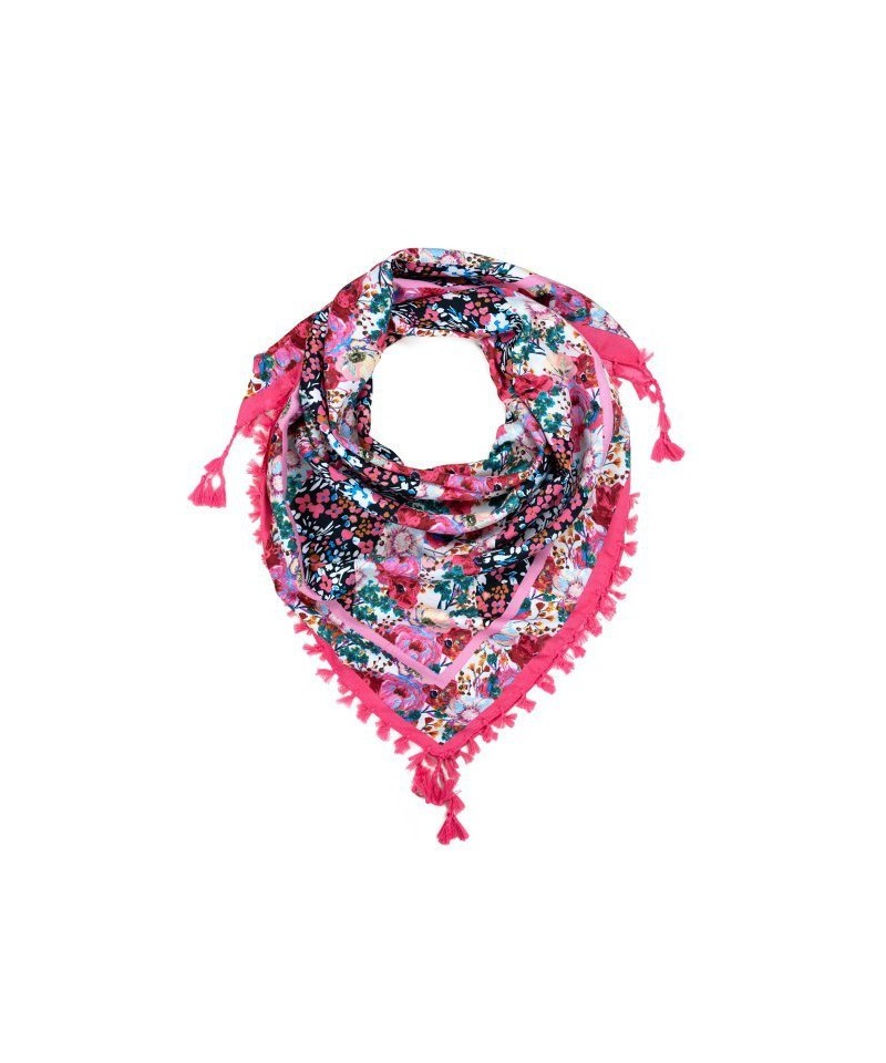 Art Of Polo 23410 Meadow Fringes Dámský šátek, 110x110 cm, růžová