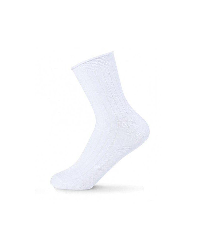 Be Snazzy SK-69 Proužek beztlakové Dámské ponožky, 36-41, bílá