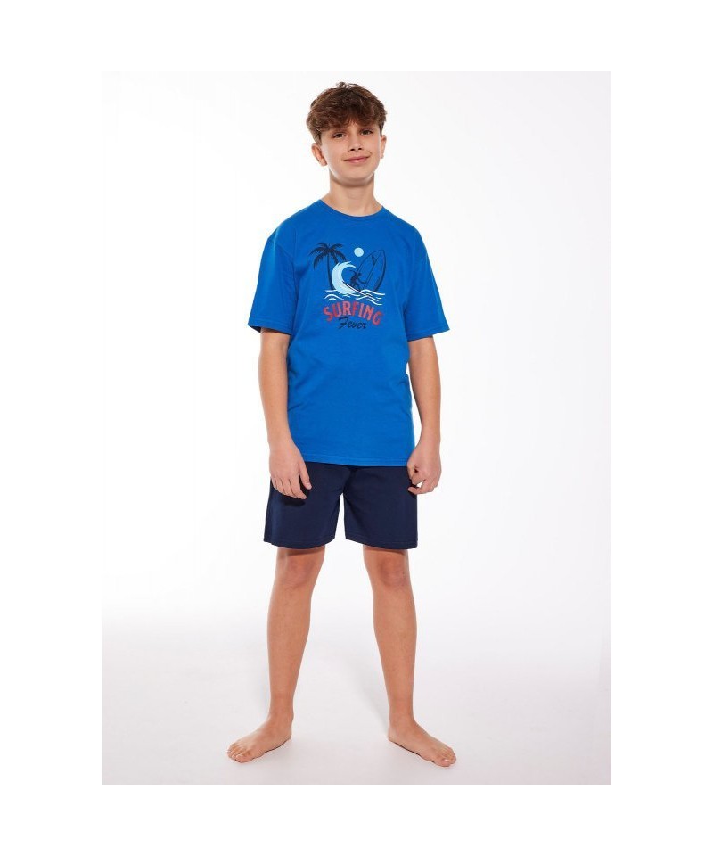 Cornette Young Boy 476/116 Surfir 134-164 Chlapecké pyžamo, 158-164, modrá