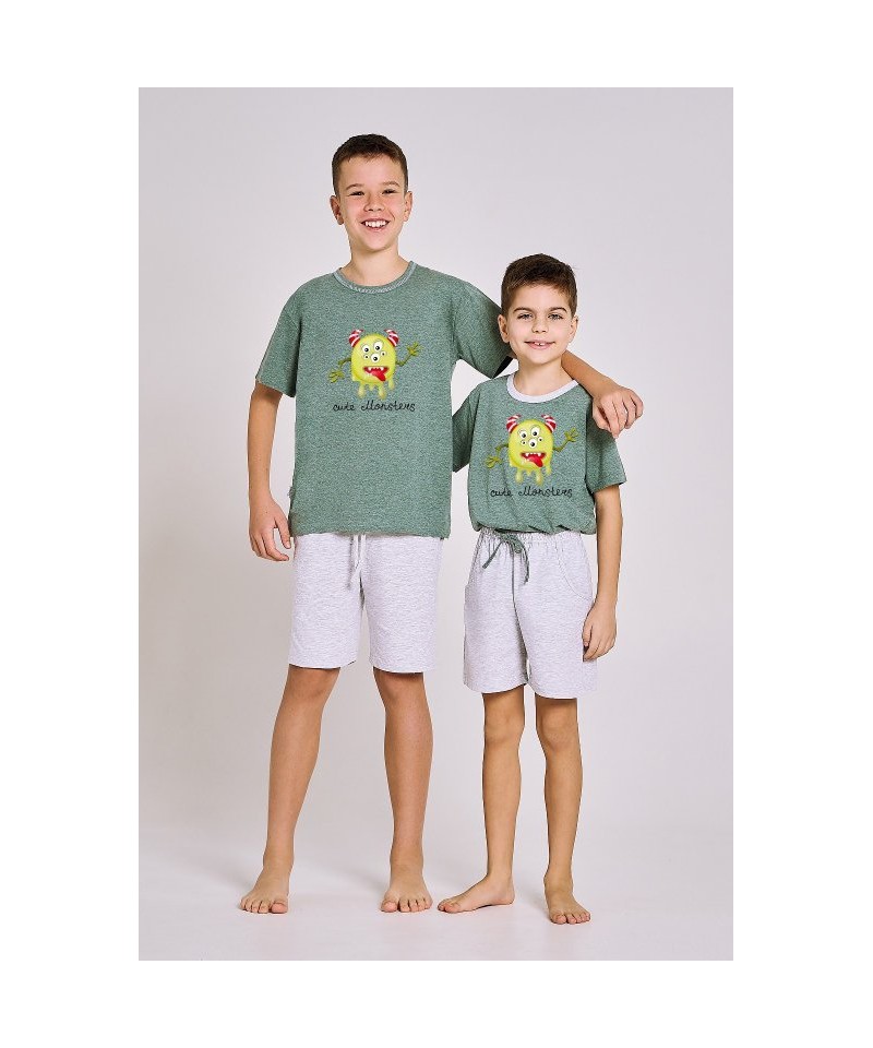 Taro Kieran 3197 146-158 L24 Chlapecké pyžamo, 152, zelená melanž