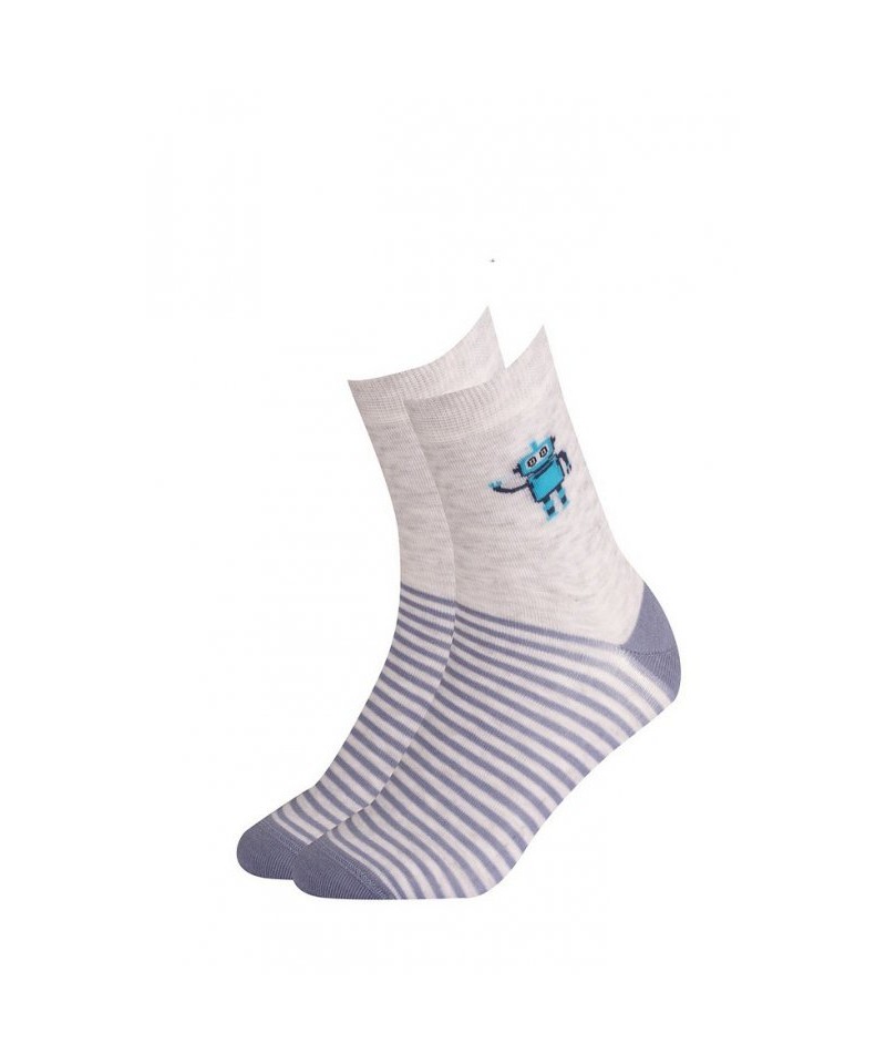 Gatta Cottoline vzorované 234.N59 30-32 Chlapecké ponožky, 30-32, grey