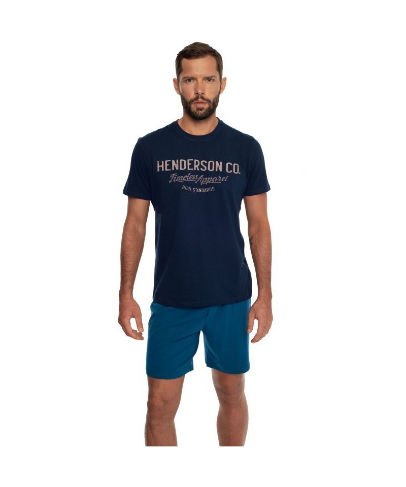 Henderson Creed 41286 tmavě modré Pánské pyžamo, L, modrá