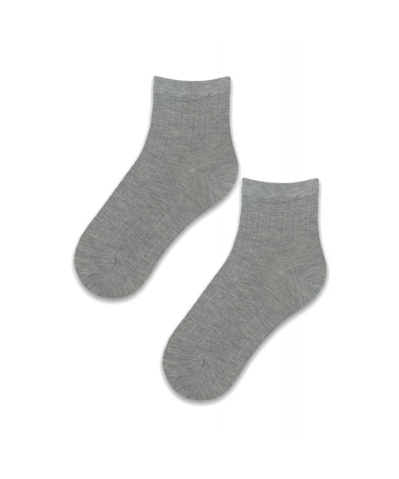 Noviti ST 039 W 02 ažur šedé Dámské ponožky, 36/41, šedá