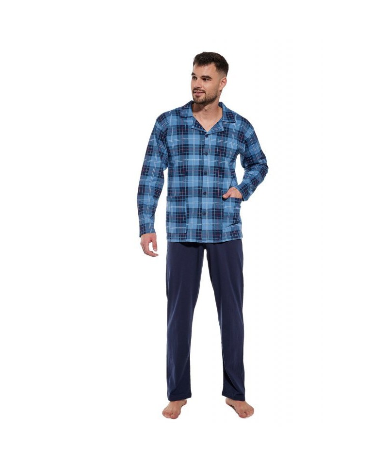 Cornette 114/69 Pánské pyžamo, L, modrá