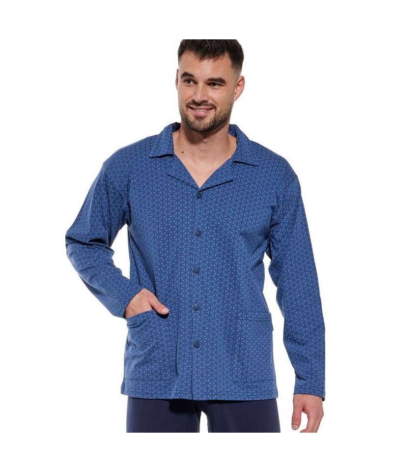 Cornette 114/66 Pánské pyžamo, L, modrá
