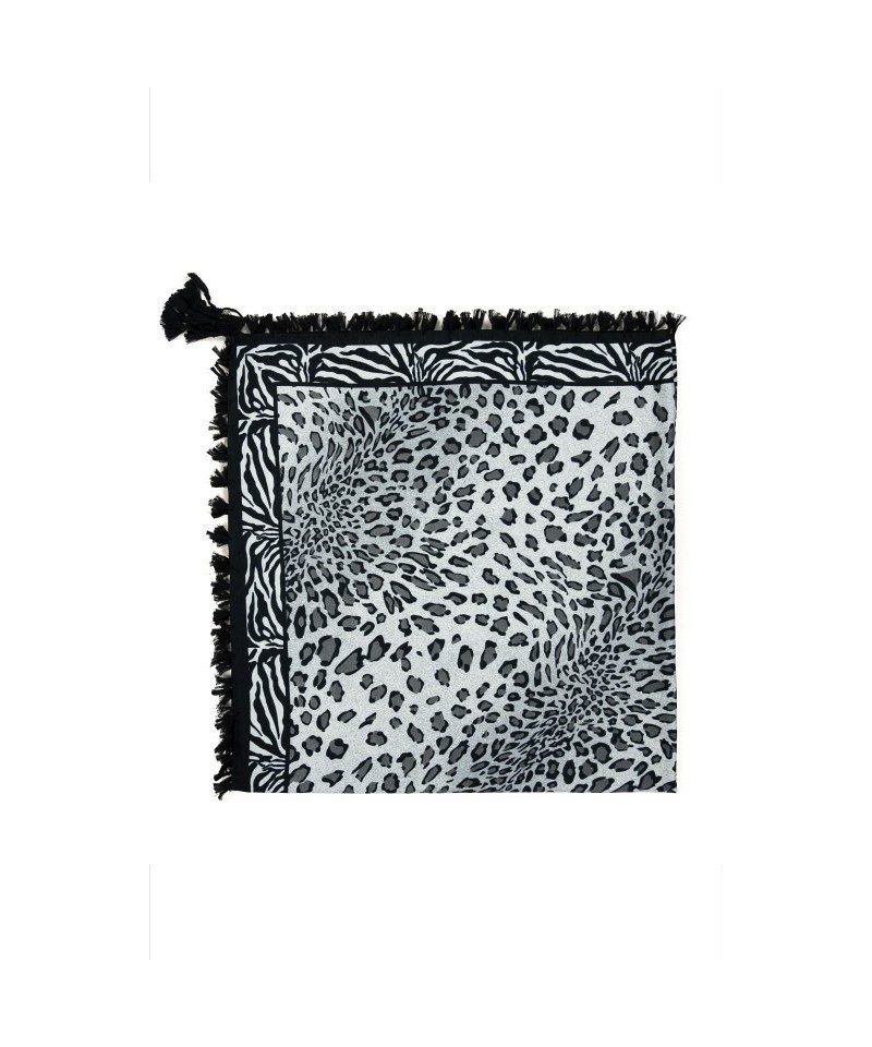 Art Of Polo 23409 Wild Fringes Dámský šátek, 110x110 cm, šedá světlý