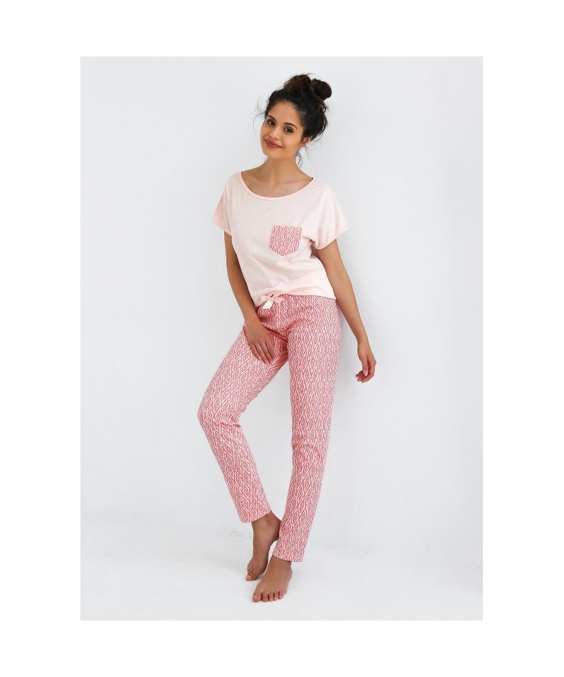 Sensis Carlotta Dámské pyžamo, XL, růžová světlý