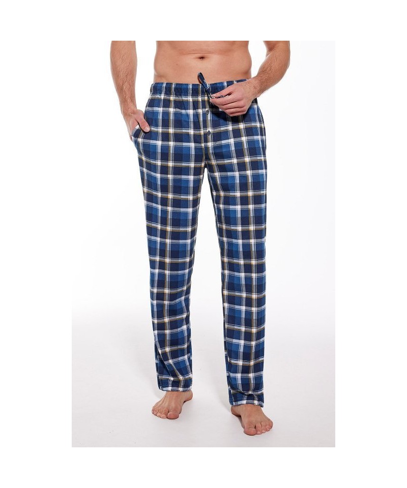 Cornette 691/48 267602 Pánské pyžamové kalhoty, M, modrá