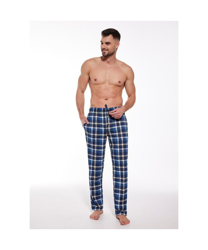 Cornette 691/48 267602 Pánské pyžamové kalhoty, S, modrá